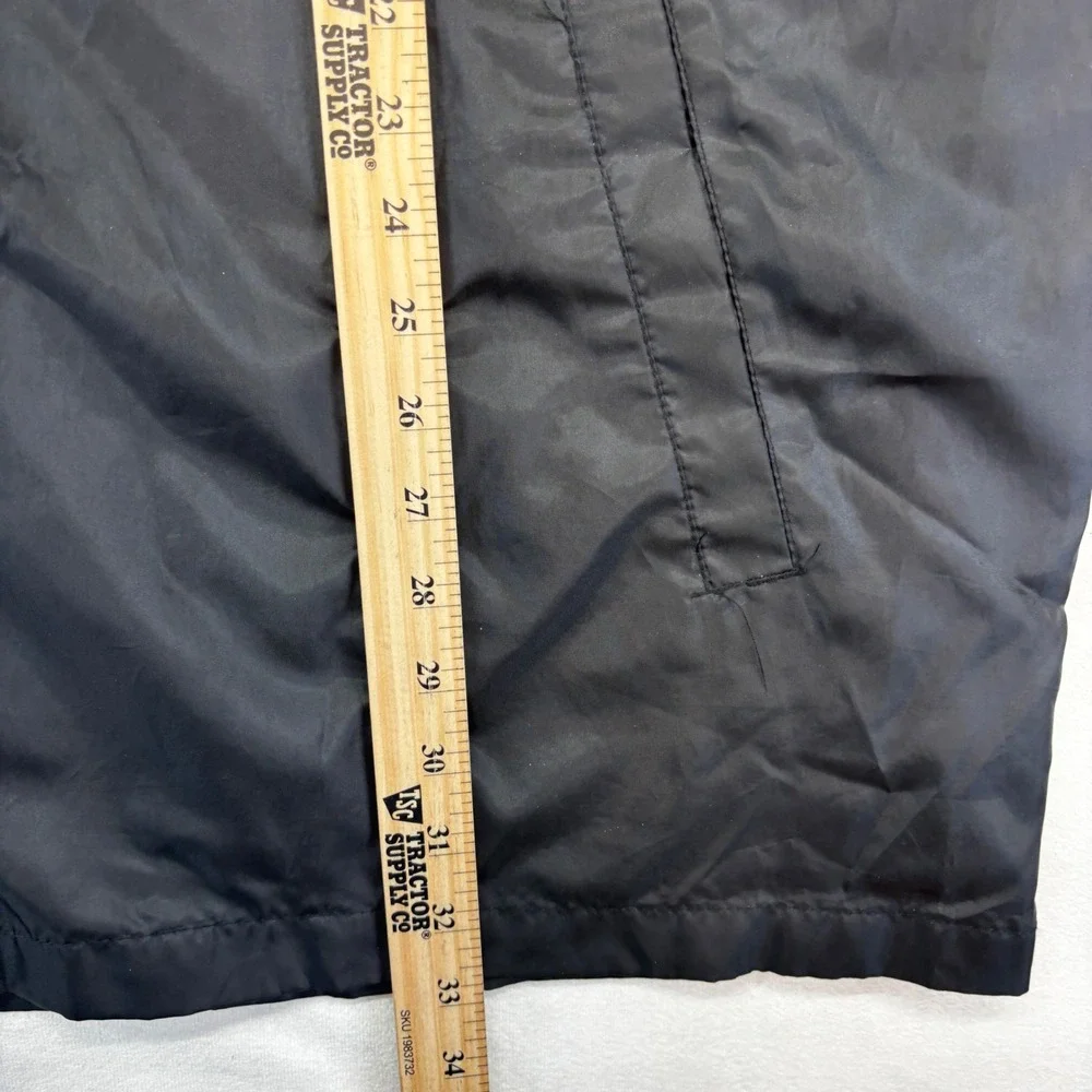 Stratford Collection Windbreaker Jacket‎ Mens 2XL Black Zip up Nylon Lightweight